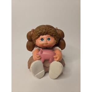 Vintage Cabbage Patch Kids Plastic Piggy Bank 1983 includes stopper Star Power